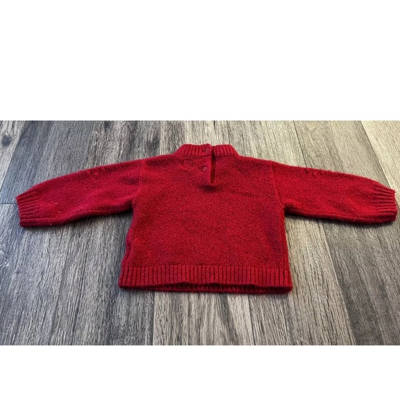 Baby GAP Red Sweater, Hearts, Size 12-18 Months, Soft Long Sleeve - Picture 5 of 7